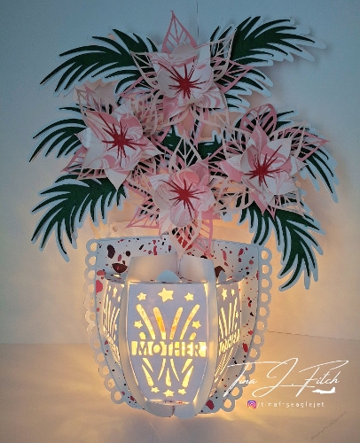 Mother Pot Lantern Card Template TF0851, All formats