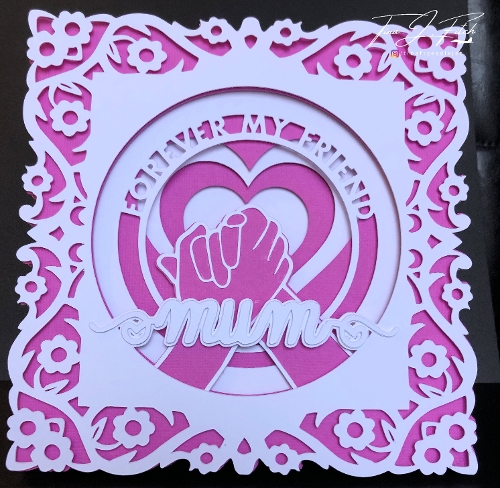 Forever My Friend Mum, Mom   Luminaire Card TF0692, All Formats