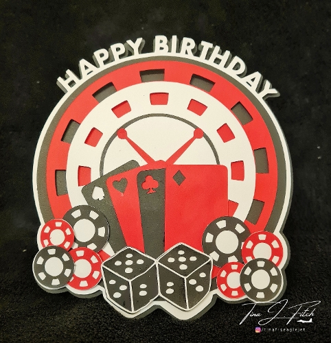 Birthday Gambler Card TF0669, All Formats