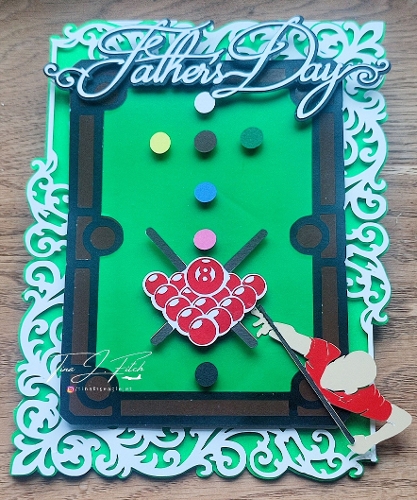 Fathers Day Snooker Luminaire Card TF0868, All Formats