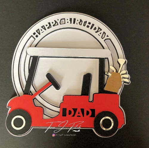 Happy Birthday Dad Golf Card , All Formats