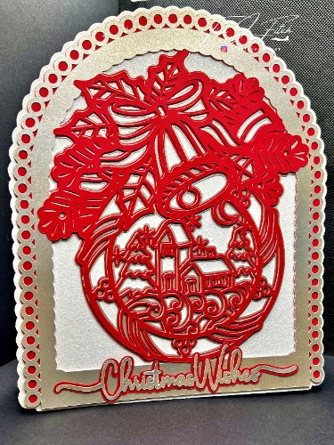 Christmas Bell House card, TF0735, All Formats