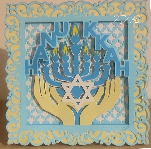 Hanukkah Menorah Luminaire Card TF0891, All Formats