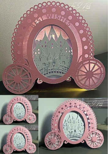 Fantasy Layered Castle Luminaire Card TF0740, All formats