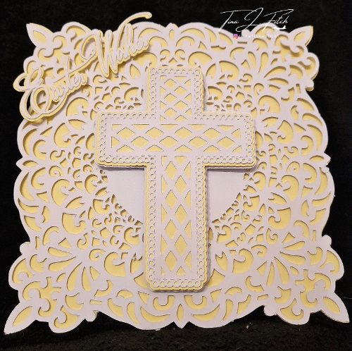 Easter Wishes Cross Card TF0638, All formats