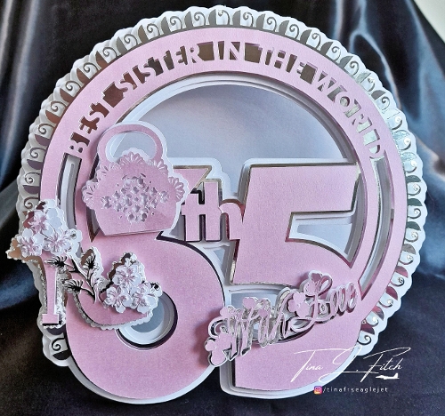 Best Sister 65th Birthday TF0430 Card, All formats