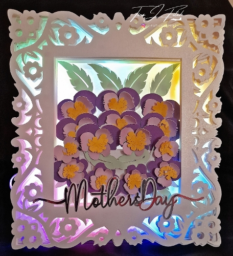 Pansy Luminaire Card TF0488, All Formats
