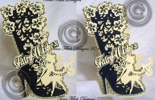 Fairy Wishes  Boot Card, All formats