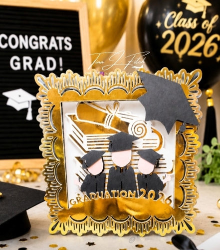 Graduation Layered Luminaire Card TF0897.All Formats