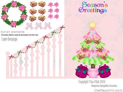 Tootie Fruity Christmas Staircase Card