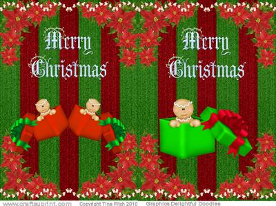 Gingerbread Babies Card Fronts