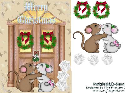 Christmas Mouse Door Front.