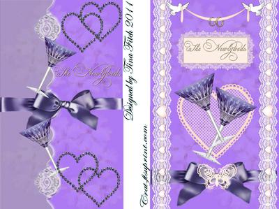 Lilac Wedding Wishes 2 Card Fronts