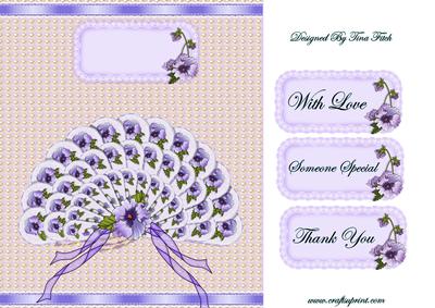 Lilac Pansy Fan Front