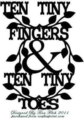 Paper Magic Frame Ten Tiny Fingers