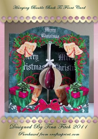 Christmas Bauble Back to Front Card Kit.