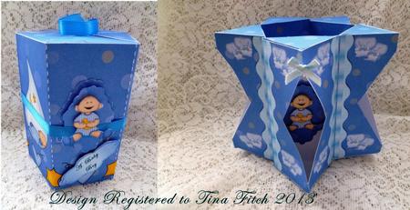 New Baby Boy Carousel Box Card