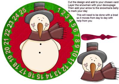 Christmas Advent Card Front