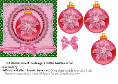 Christmas Bauble Honeycomb Topper