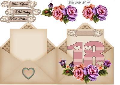 18th Letter Card