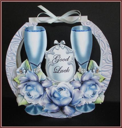 Blue Horseshoe Mini Kit Card