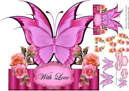 Butterfly Layered Card Mini Kit 5