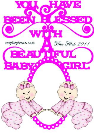Paper Magic Frame Baby Girl