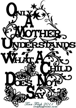 Paper Magic Frame Only a Mother