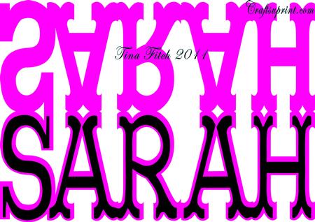 Sarah Name Layered Card