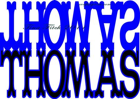 Thomas Name Layer Card