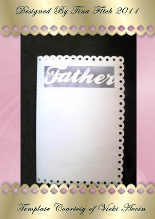 Scalloped Edged Father Card
