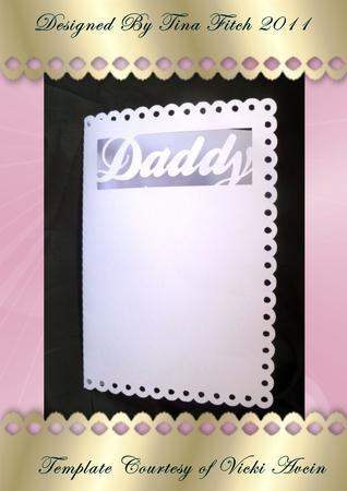 Scalloped Edge Daddy Card