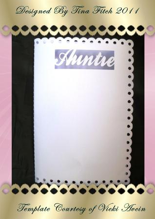 Scalloped Edge Auntie Cardcraftrobo/cameo