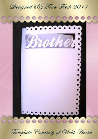 Scalloped Edge Brother Card
