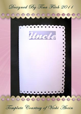 Scalloped Edge Uncle Card