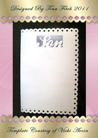Scalloped Edge Son Card