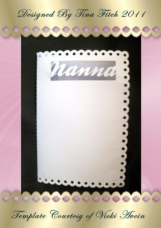 Scalloped Edge Nanna Card