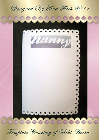 Scalloped Edge Nanny Card