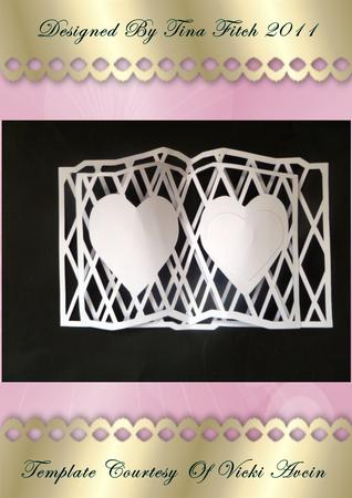 Heart Lattice Layered Open Book
