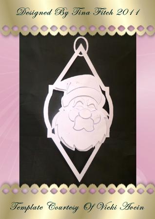 Christmas Bauble Layered Santa