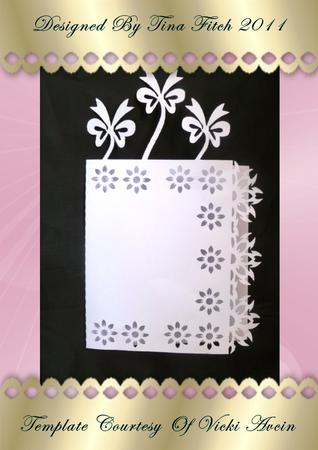 Over the Top Falling Bow Card