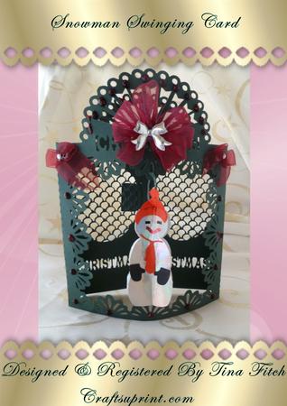 Swinging Snowman Card