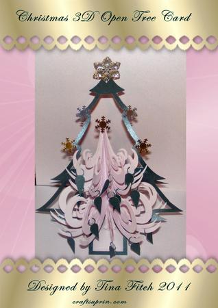 Christmas 3D Open Tree Card