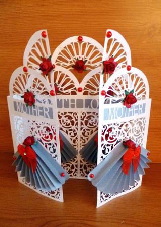 Mother's Day Fantop Door Card