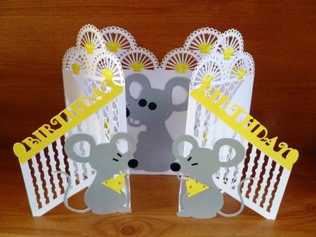 Mouse Birthday Door Card