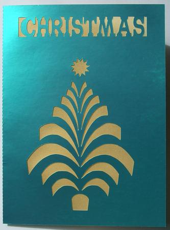 Christmas Tree Cut Out Card
