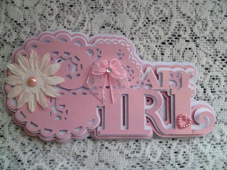 Scalloped Layered Baby Girl Topper