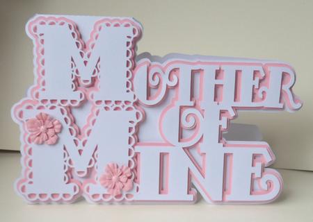 Scalloped Layered Mother of Mine Card