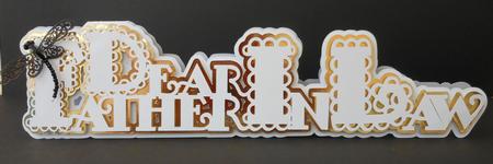 Scalloped Layered Father-in-law Card