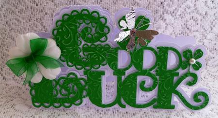 Scalloped Layered Good Luck Card